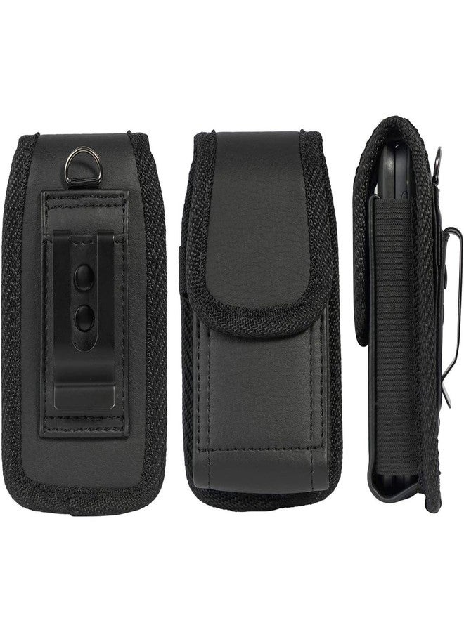 Mocotto Flip Phone Case,with Belt Loop Clip Magnetic Closure Leather Wallet Case for Alcatel Go,TCL Flip 4/3, Blu Cingular Flex 2,Consumer Cellular IRIS, Nokia 2720 2760 2780,Leather - Image 2